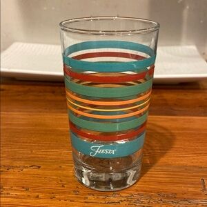 Fiesta Multicolor Striped Glass